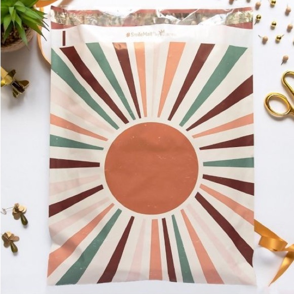 14x17 Poly Mailers | Boho Sun Design - Picture 2 of 4